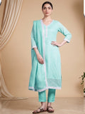 Varanga Women Ethnic Green Kurta Set With Dupatta