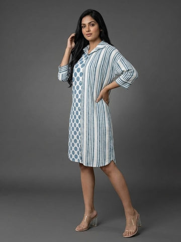 Varanga Off White Colored Women Summer Dress