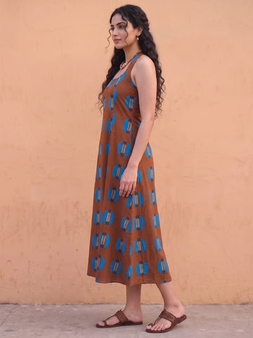 Choco-Pop Halter Women's Maxi Dress
