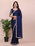Varanga Floral Embroidered Silk Blend Saree