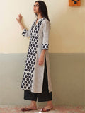 Polka Dot Women'S Kurta Set