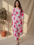 Summery Classic Abstract Printed Kurta Set
