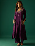 Kurta Embellished With Beads And Stones Paired  Trousers And A Matching Bordered Dupatta