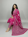 Festive Magenta Celebration pure cotton Suit set