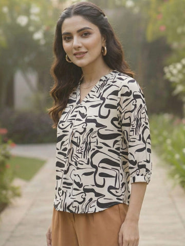 Varanga Women Summer Floral printed Top