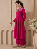 Fuchsia Bloom Women'S Kurta"S Set