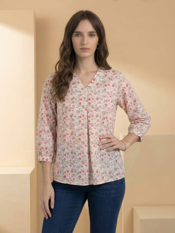 Varanga Women Summer Floral printed Top