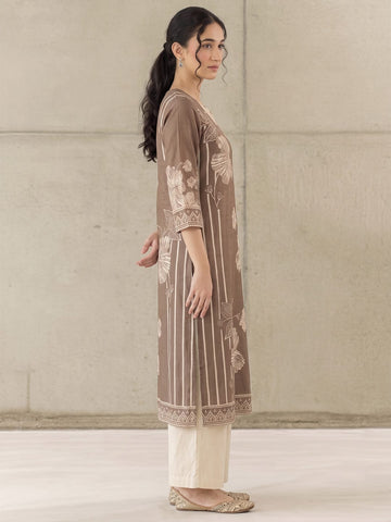 The Espresso Bloom Pure Silk Festive Women'S Kurta Set