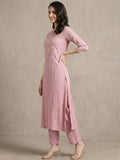 Varanga Women Gota Patti Embroidered Dual Tone Dobby Kurta