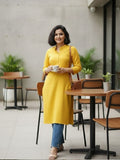 Mustard Kurta For Summer