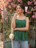 Varanga Strappy Top with Flared Hem
