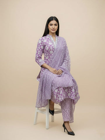 Pastel Pure cotton kurta set