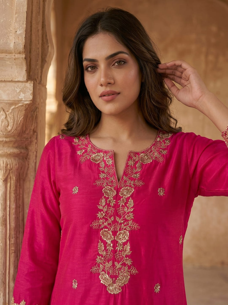Blush Blossom Women's Kurta Set
