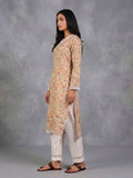 Varanga Women Off White Floral Prnted Straight Kurta