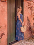 Varanga Blue Colored Women Summer Dress