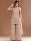 Varanga Embroidered Kurta With Dupatta | Art Silk | Festive