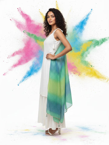 High-Volume Layered Festive Sarara Set