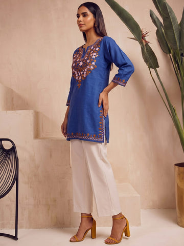 Kashmiri Embroidered Short Kurti