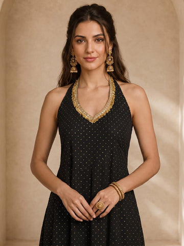 Twinkle Women Halter Kurta Set