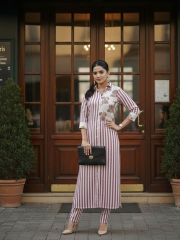 Varanga Women Printed Regular Kurta with Trousers