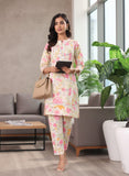Varanga Women Off White Floral Printed Kurta With Bottom