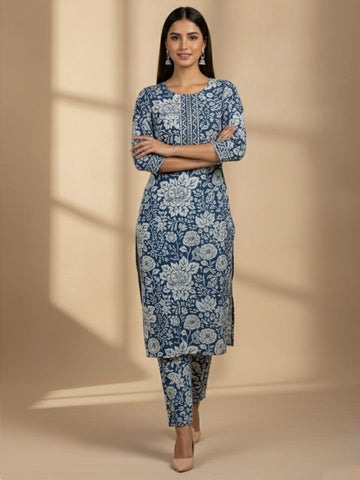 Minimalist & Clean Kurta Set With Dupatta