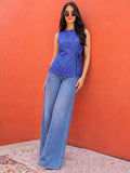 The Indigo High-Slit Tunic Women's Top