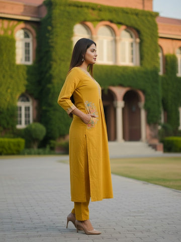 Marigold Charm Kurta set (Copy)