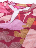 KSUT Women Burgundy Floral Printed Kurta