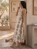 Zana Block-Print Women's Maxi Dress
