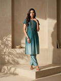 The Celestial  Ombre, Embroidered Kurta Set