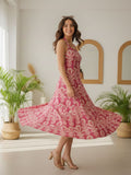 Trendy Cotton A-Line Maxi Dress
