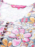 Varanga Multi Colour Floral Printed Crop Top with Palazzos