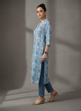 Varanga Women Paisely Printed V Neck Straight Kurta