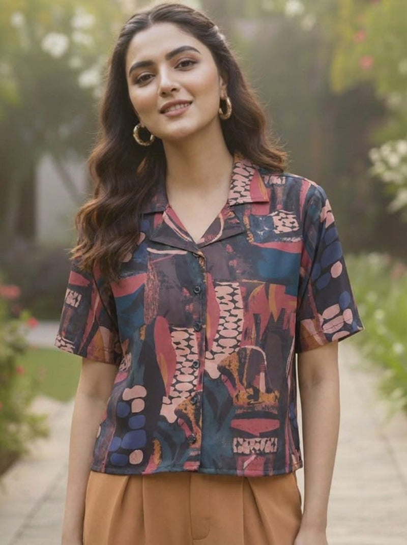 Varanga Women Summer Floral printed Top