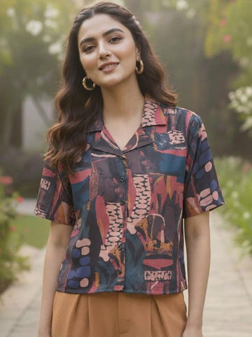 Varanga Women Summer Floral printed Top