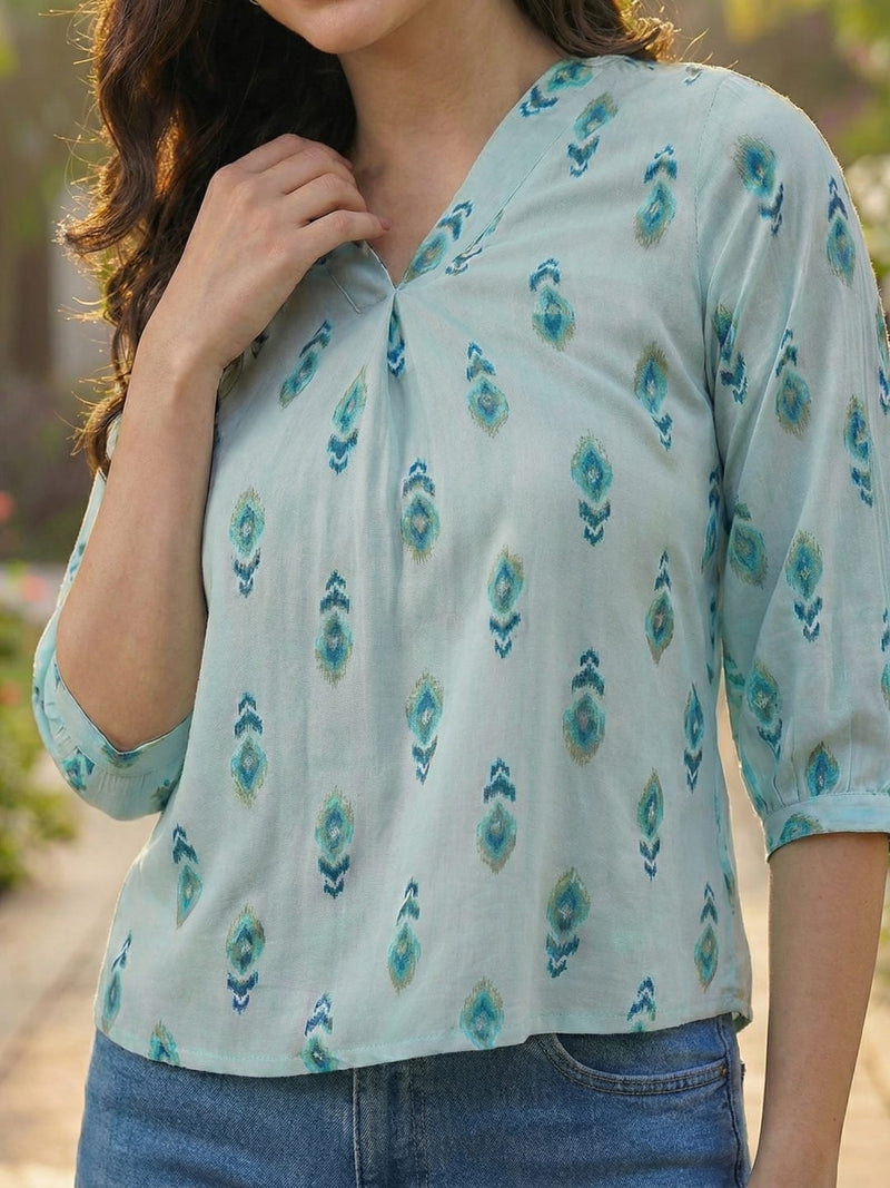 Varanga Women Summer Floral printed Top