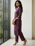 Women’s Sleeveless Burnt Orange Printed Kurta set