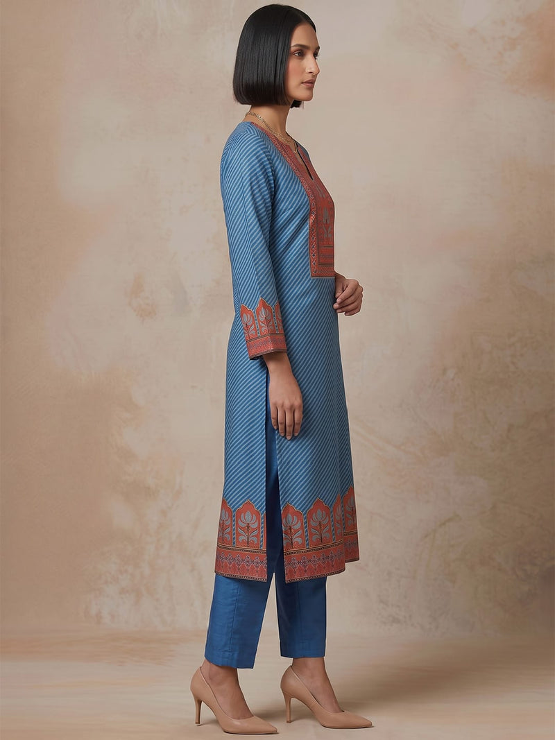 The Midnight Crimson Silk Women'S Kurta Set