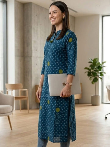 Indigo & Artisanal Kurta