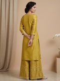 Varanga Women-Bead Work Kurta With Sharara And Dupatta