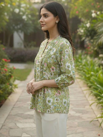 Varanga Women Summer Floral printed Top