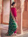 Women's Fuchsia Charm Straight Kurta Set