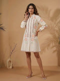 Varanga Off White Colored Women Summer Dress