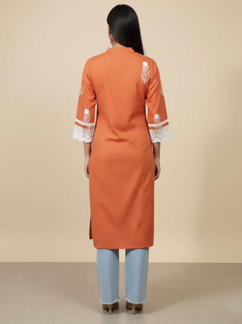 Varanga Boho-Chic Terracotta Ethnic kurta