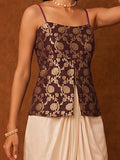 Jacquard Corset Top