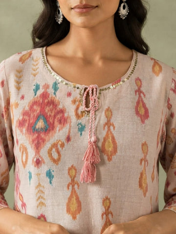 The Sunset Pure Silk Festive Women's Kurta Set