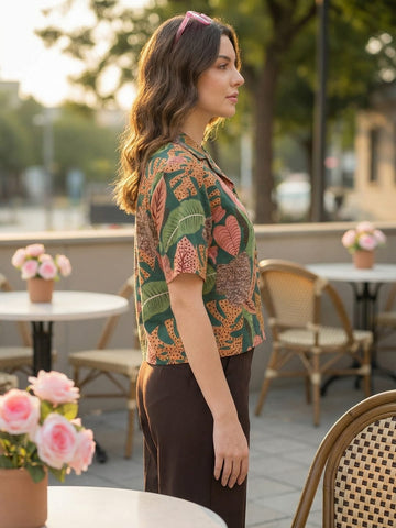 Varanga Women Summer Floral printed Top