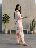 soft elegance with this pastel pink straight-fit kurta set, perfect for effortless everyday style.