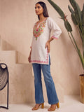 Kashmiri Embroidered Short Kurti
